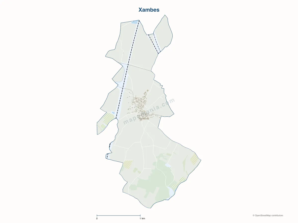 Carte de Xambes à personnaliser