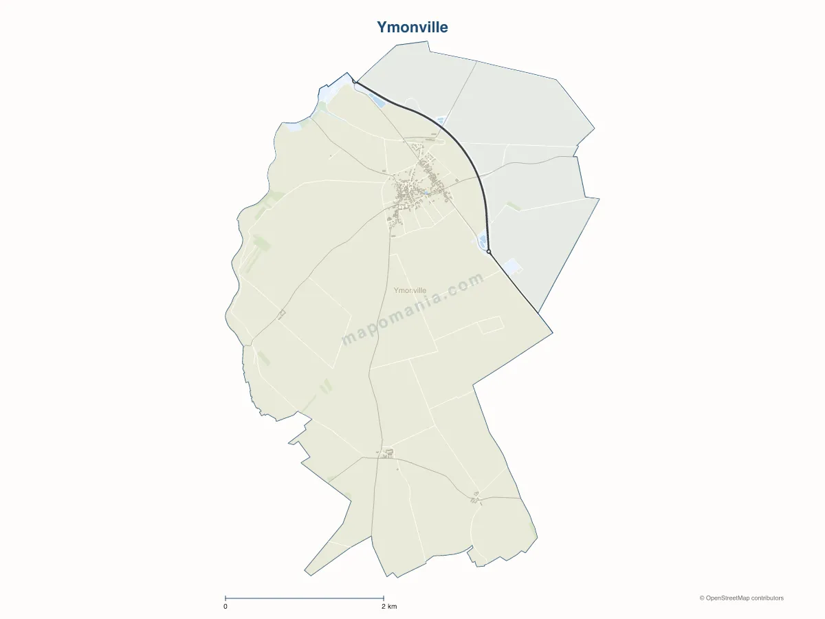 Carte de Ymonville à personnaliser