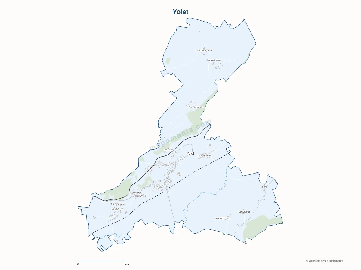 Carte de Yolet à personnaliser