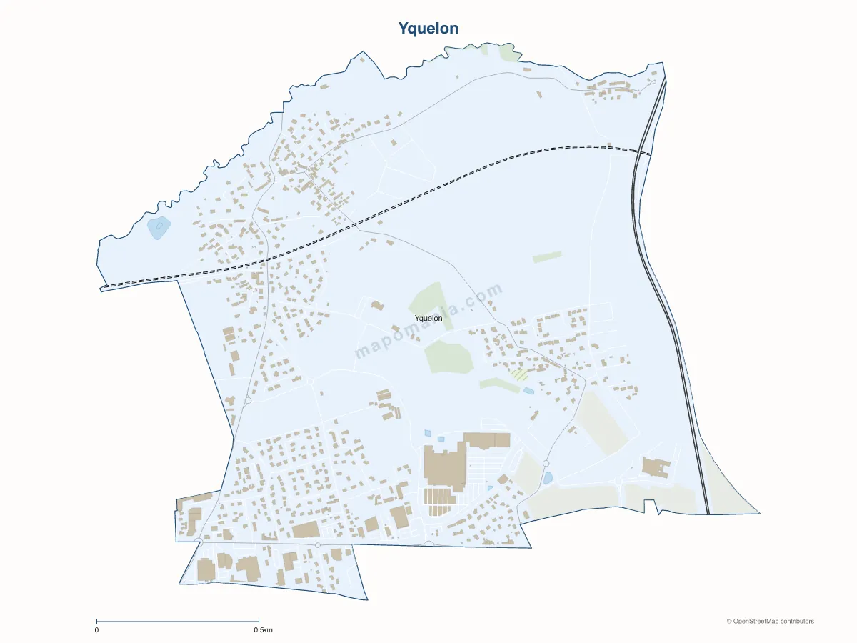 Carte de Yquelon à personnaliser