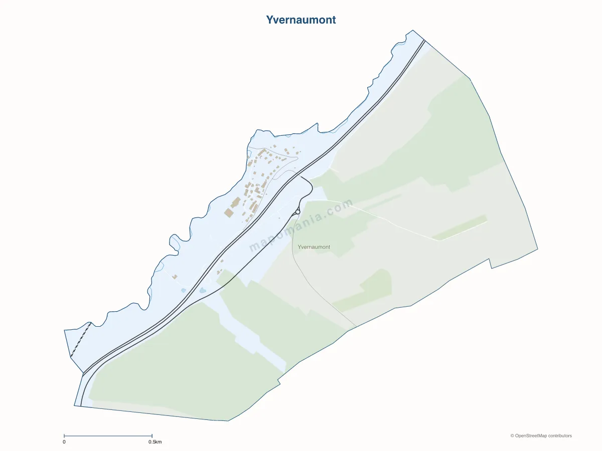 Carte de Yvernaumont à personnaliser