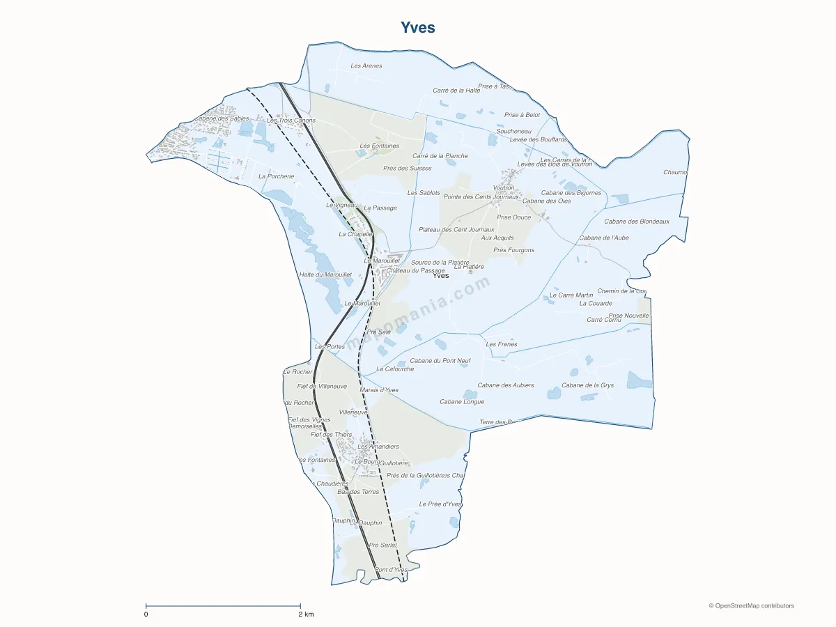 Carte de Yves à personnaliser