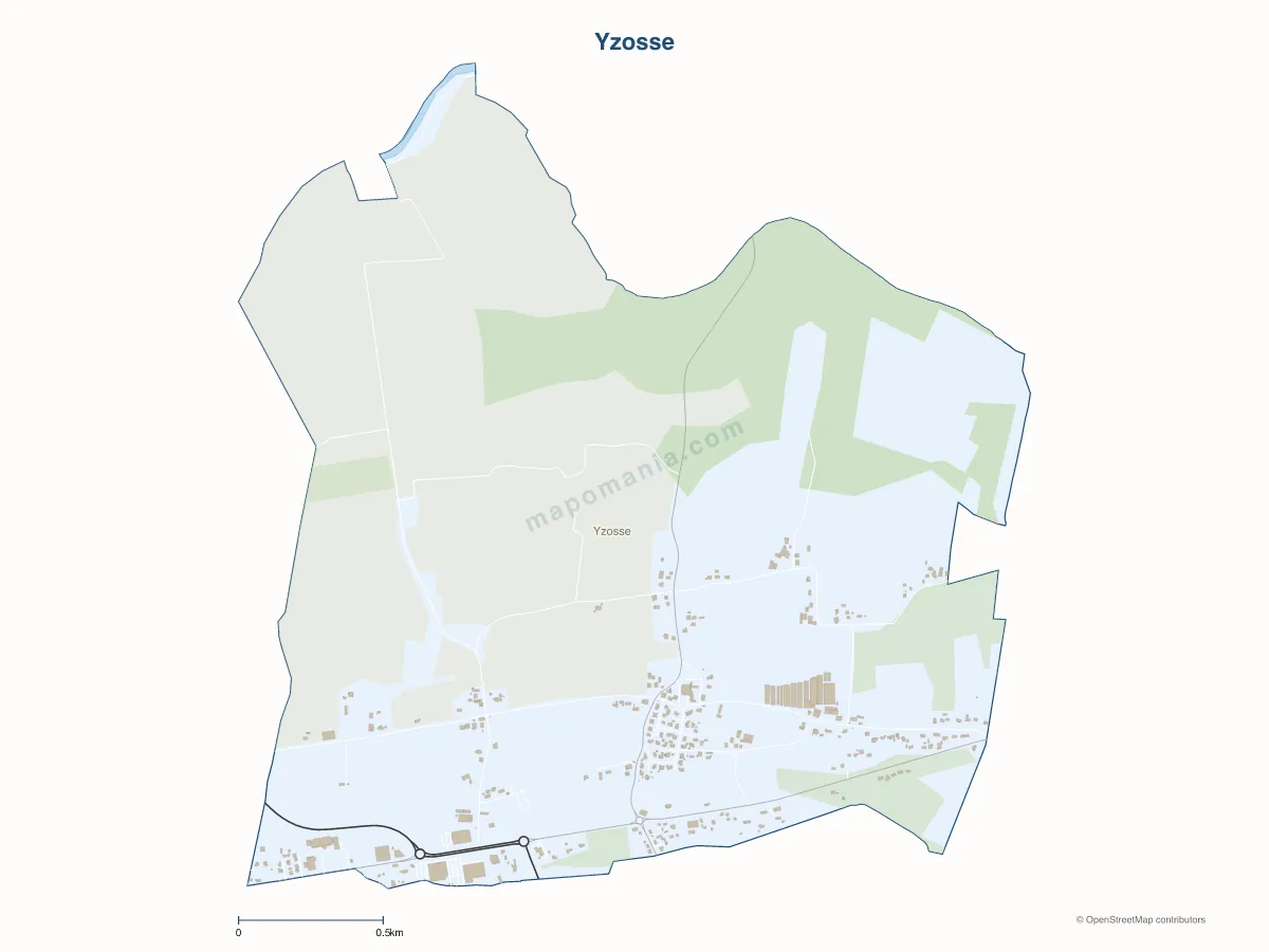 Carte de Yzosse à personnaliser
