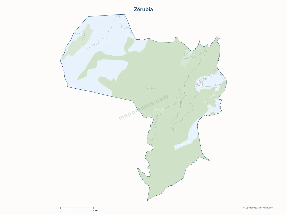 Carte de Zérubia à personnaliser