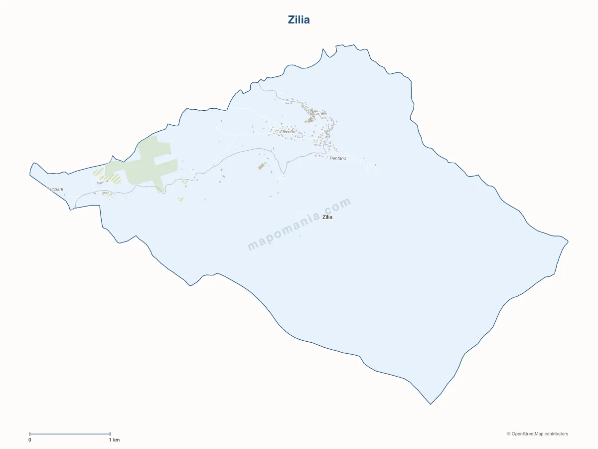 Carte de Zilia à personnaliser