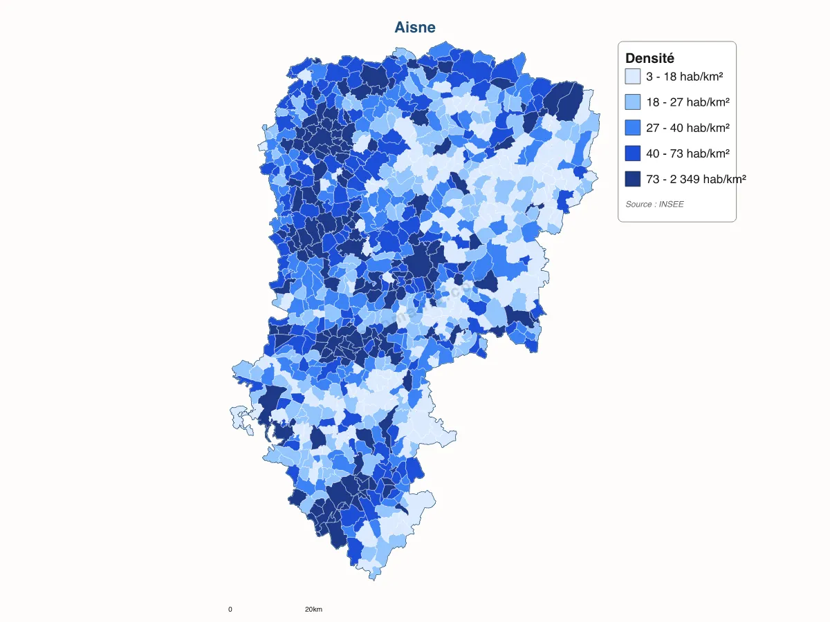 Carte de Aisne à personnaliser
