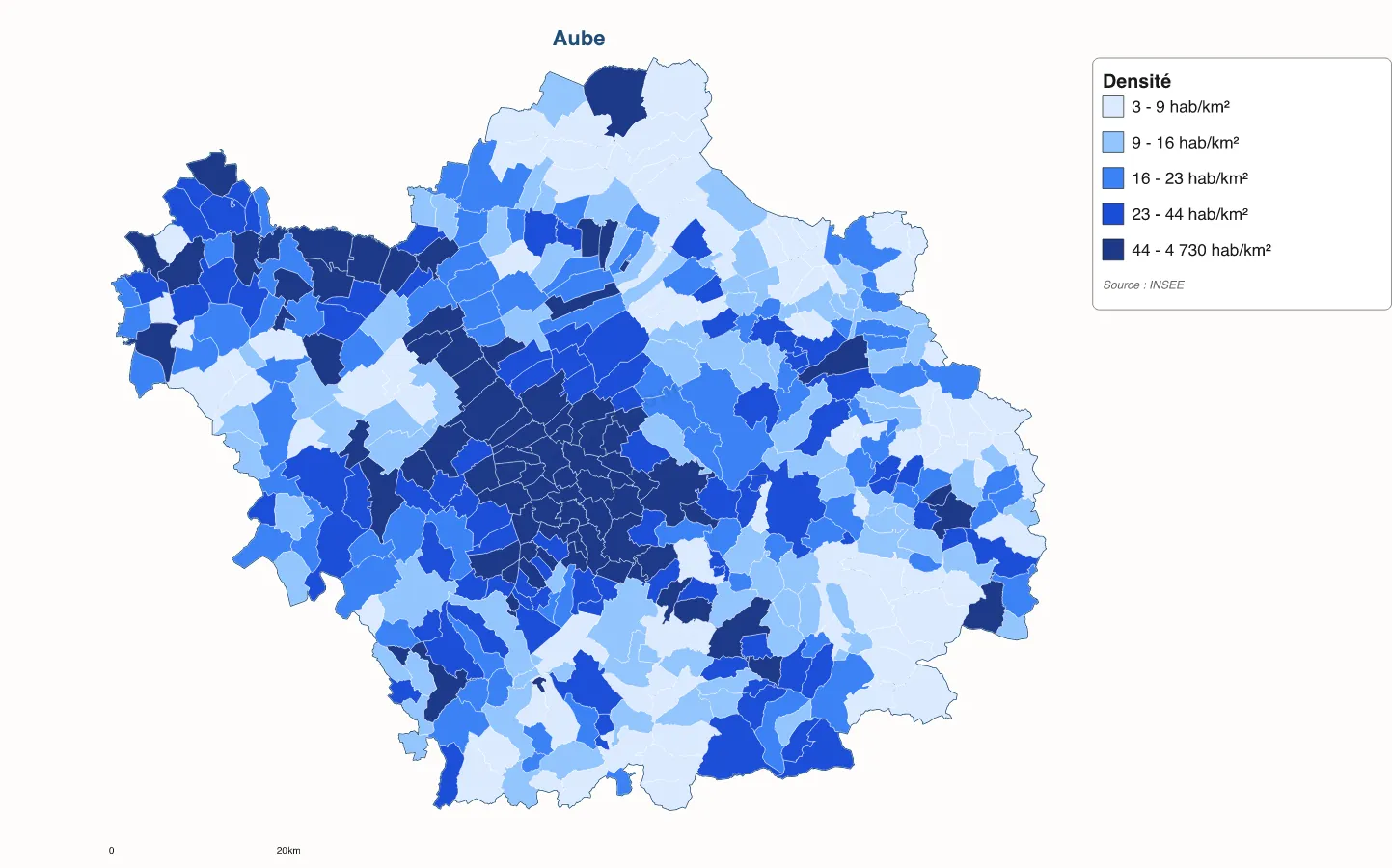 Carte de Aube à personnaliser