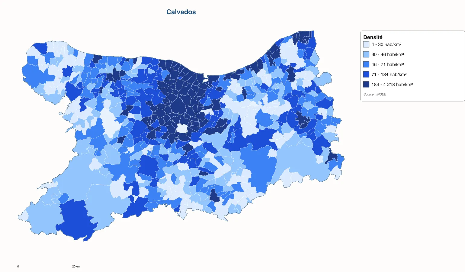 Carte de Calvados à personnaliser