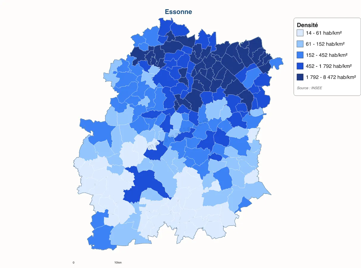 Carte de Essonne à personnaliser