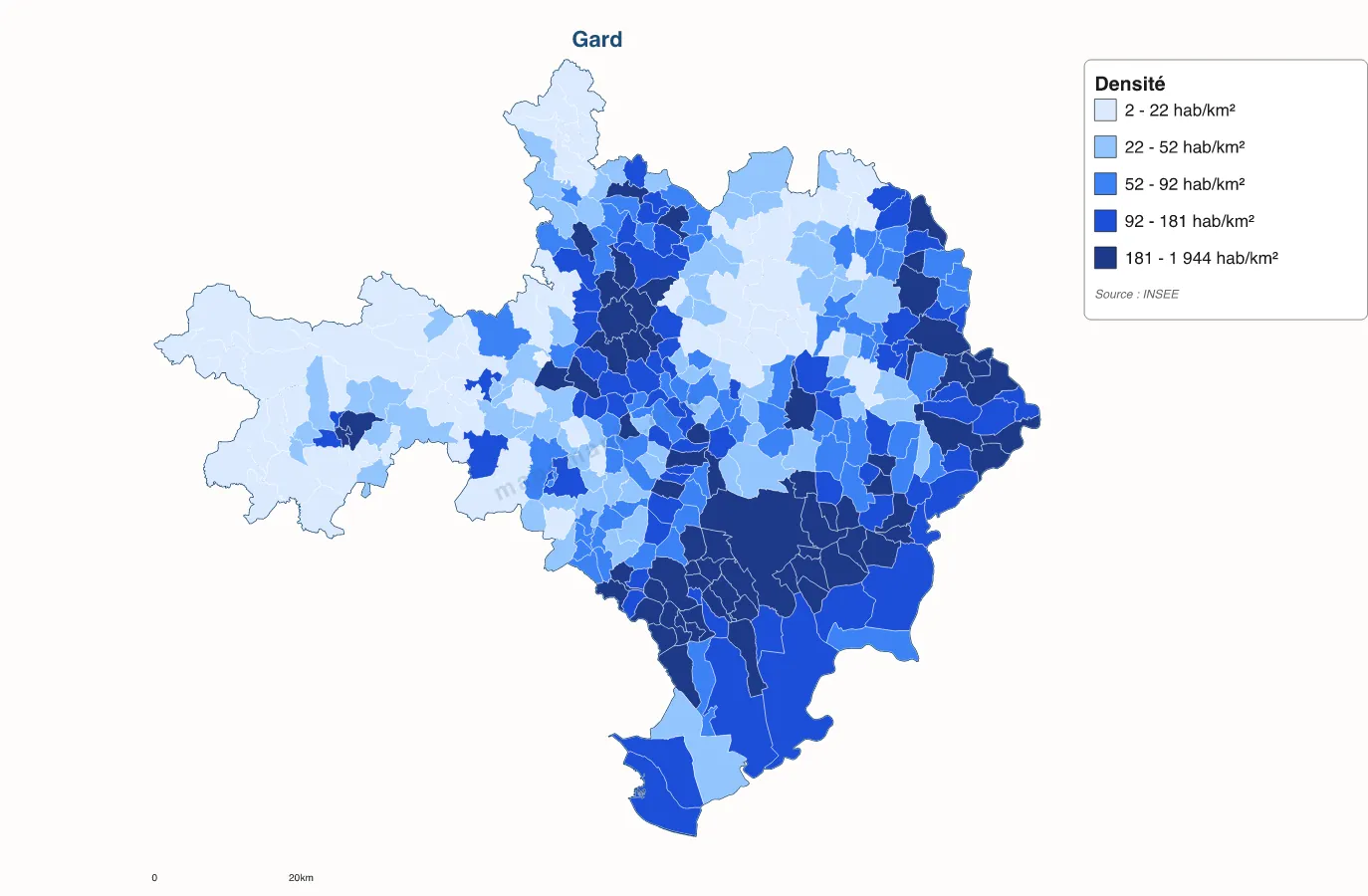 Carte de Gard à personnaliser