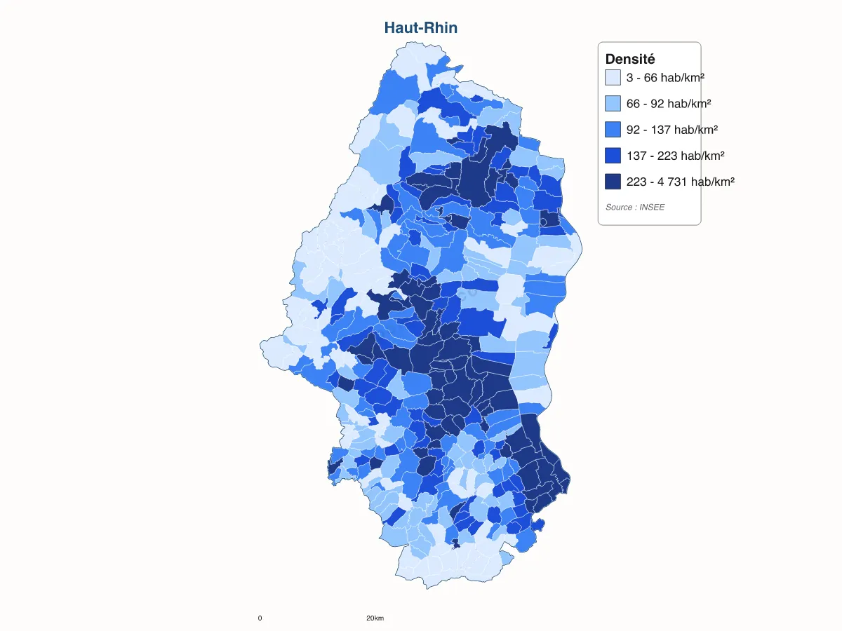 Carte de Haut-Rhin à personnaliser