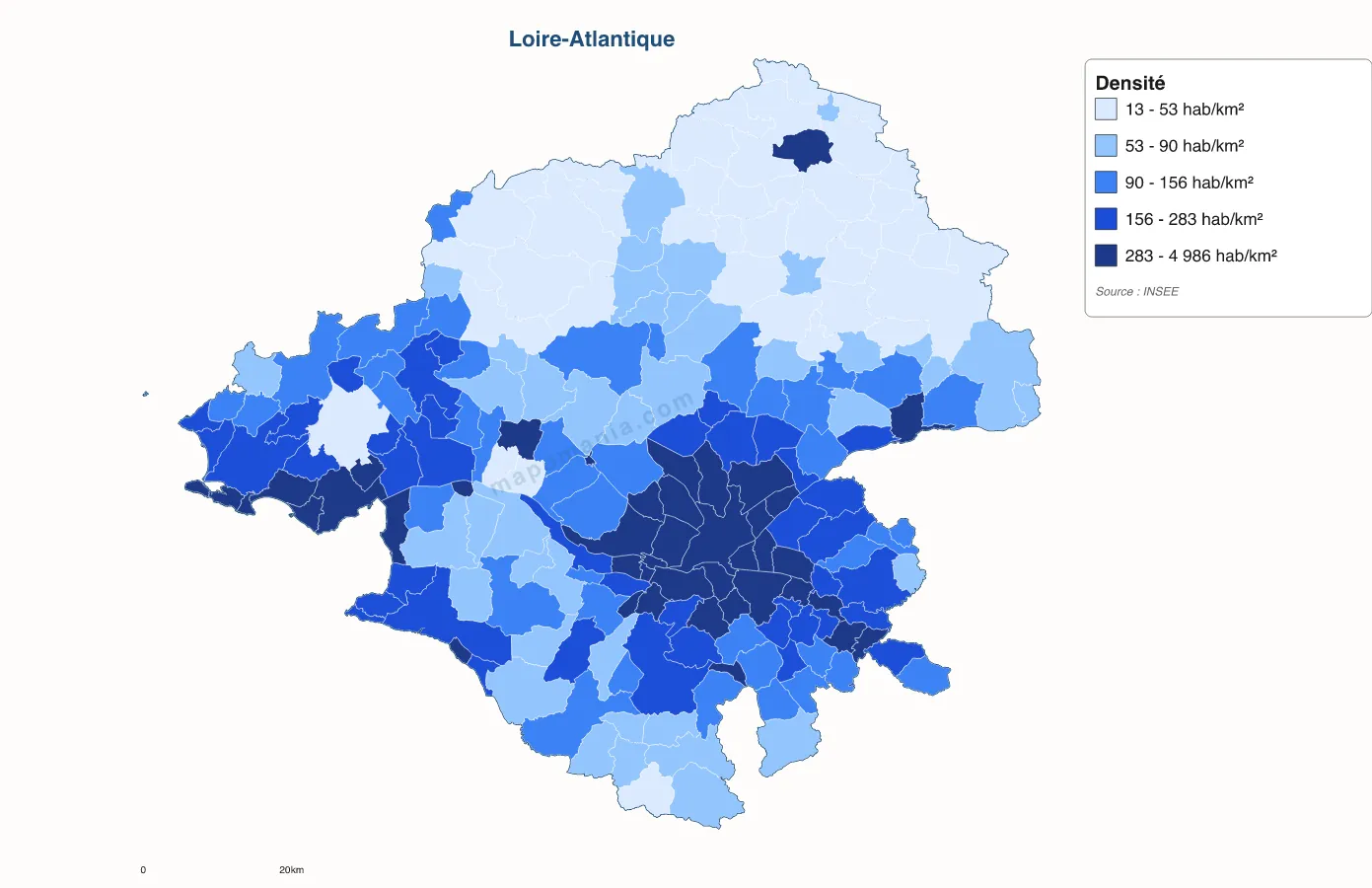 Carte de Loire-Atlantique à personnaliser