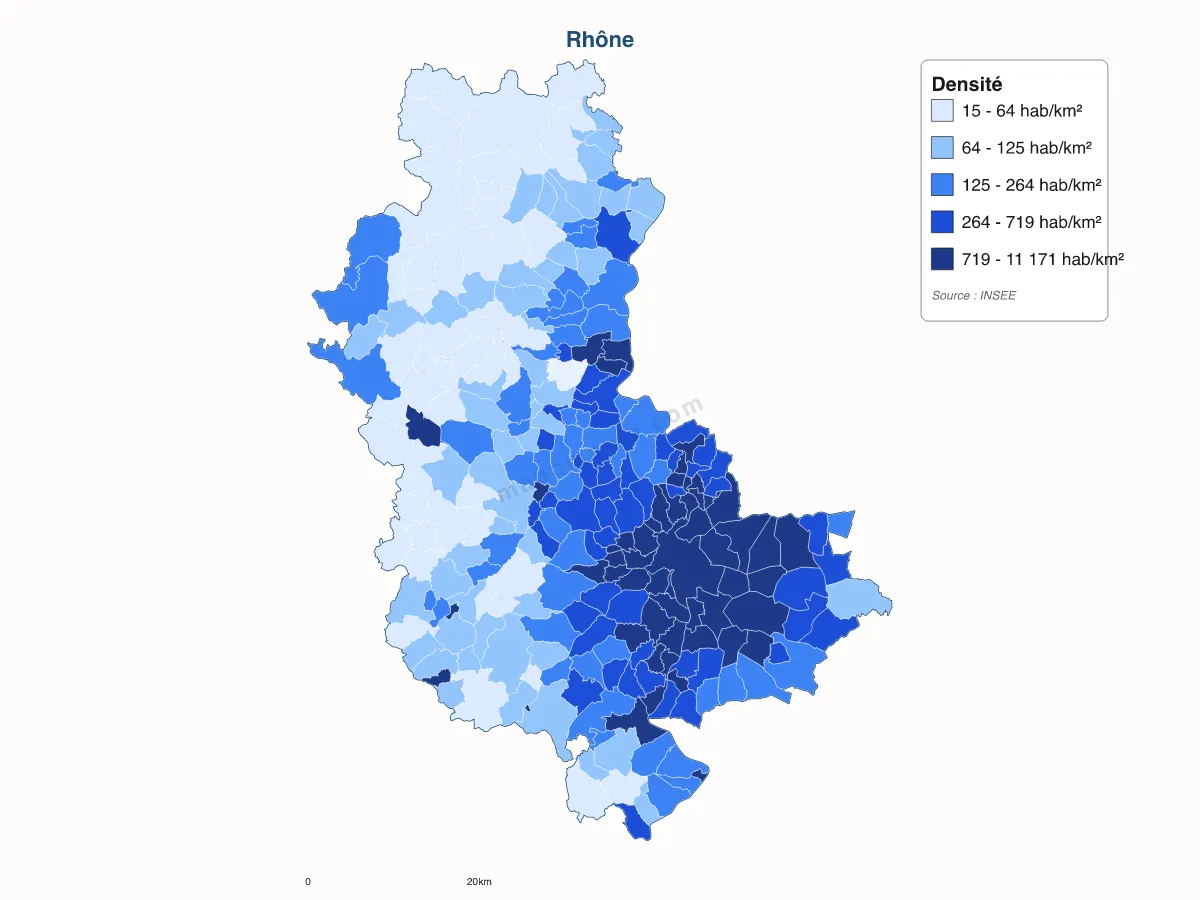Carte de Rhône à personnaliser