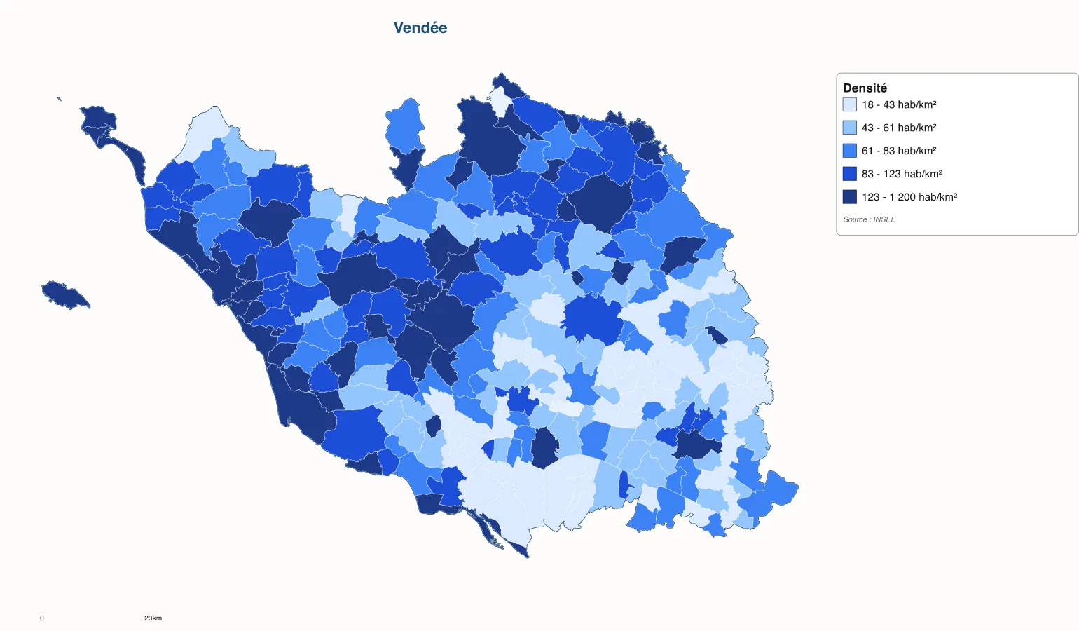Carte de Vendée à personnaliser